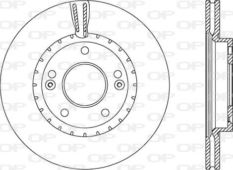 Open Parts BDA2603.20 - Тормозной диск autospares.lv