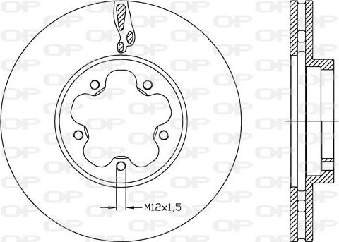 Open Parts BDA2636.20 - Тормозной диск autospares.lv