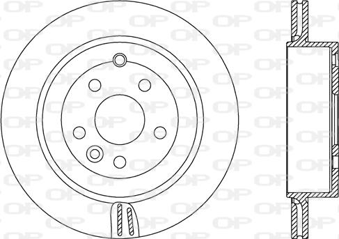 Open Parts BDA2672.20 - Тормозной диск autospares.lv