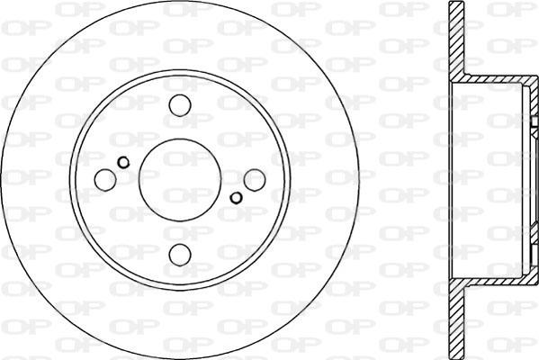 Open Parts BDR2044.10 - Тормозной диск autospares.lv