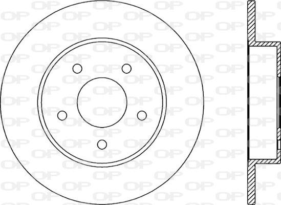 Open Parts BDA2046.10 - Тормозной диск autospares.lv