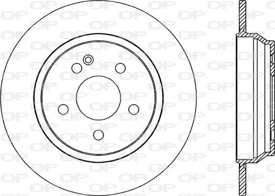 Open Parts BDA2040.10 - Тормозной диск autospares.lv