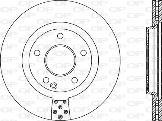 Open Parts BDA2054.20 - Тормозной диск autospares.lv