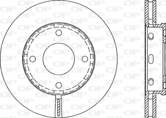 Open Parts BDA2055.20 - Тормозной диск autospares.lv