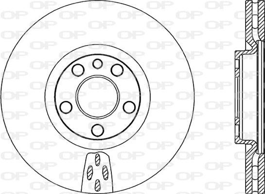 Open Parts BDA2052.20 - Тормозной диск autospares.lv