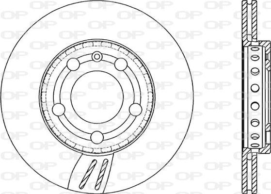 Open Parts BDA2066.20 - Тормозной диск autospares.lv