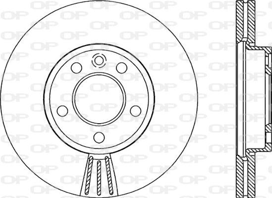 Open Parts BDR2063.20 - Тормозной диск autospares.lv