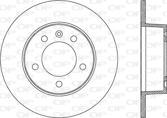 Open Parts BDA2001.10 - Тормозной диск autospares.lv