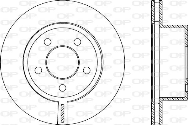 Open Parts BDA2089.20 - Тормозной диск autospares.lv