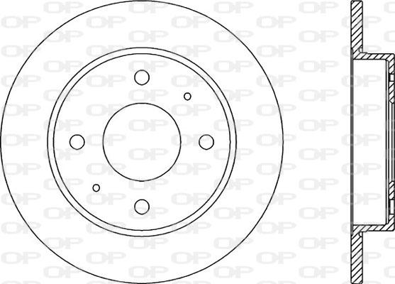 Open Parts BDA2039.10 - Тормозной диск autospares.lv