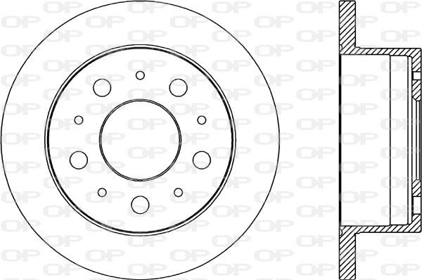 Open Parts BDA2033.10 - Тормозной диск autospares.lv