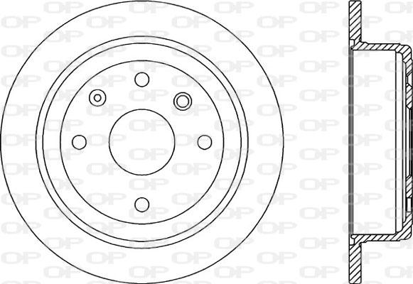 Open Parts BDA2025.10 - Тормозной диск autospares.lv