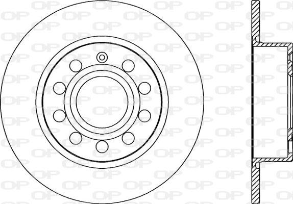 Open Parts BDA2028.10 - Тормозной диск autospares.lv