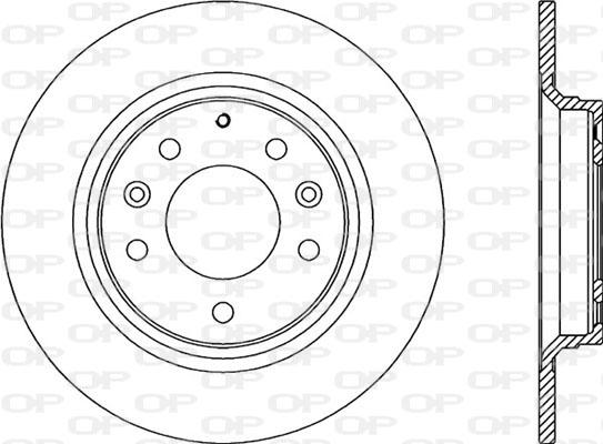 Open Parts BDA2023.10 - Тормозной диск autospares.lv