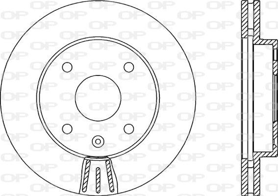 Open Parts BDA2144.20 - Тормозной диск autospares.lv