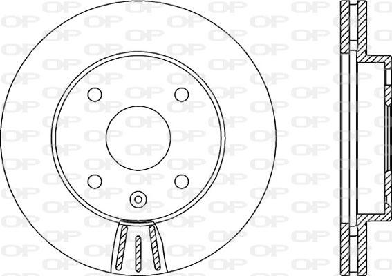 Open Parts BDR2146.20 - Тормозной диск autospares.lv