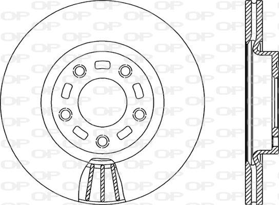 Open Parts BDA2156.20 - Тормозной диск autospares.lv