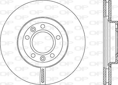 Open Parts BDA2158.20 - Тормозной диск autospares.lv