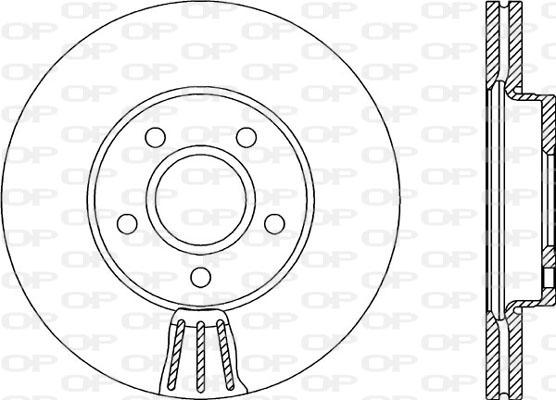 Open Parts BDA2152.20 - Тормозной диск autospares.lv