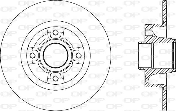 Open Parts BDA2165.10 - Тормозной диск autospares.lv