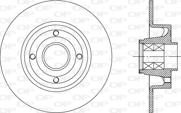 Open Parts BDA2165.30 - Тормозной диск autospares.lv