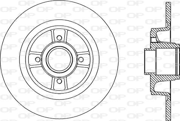 Open Parts BDA2166.10 - Тормозной диск autospares.lv
