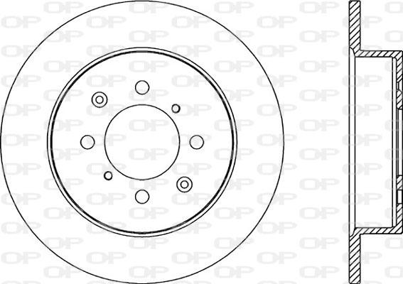 Open Parts BDR2186.10 - Тормозной диск autospares.lv