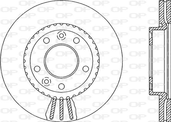 Open Parts BDA2137.20 - Тормозной диск autospares.lv