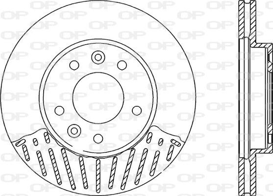 Open Parts BDA2124.20 - Тормозной диск autospares.lv