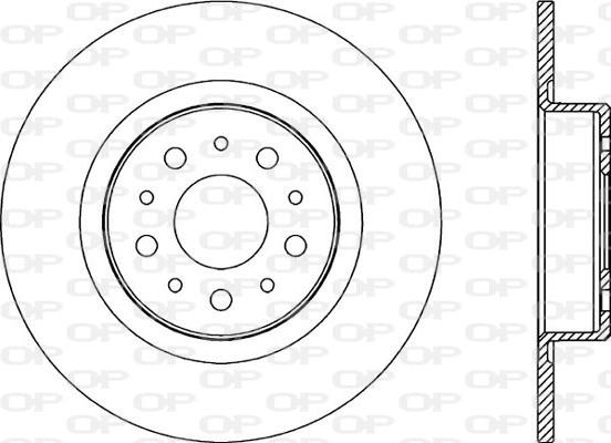 Open Parts BDA2179.10 - Тормозной диск autospares.lv