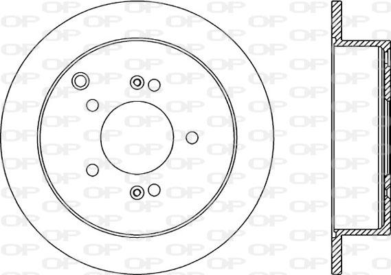 Open Parts BDA2174.10 - Тормозной диск autospares.lv