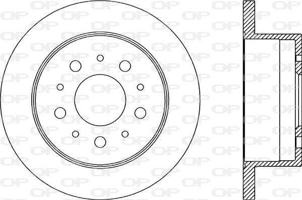 Open Parts BDA2176.10 - Тормозной диск autospares.lv