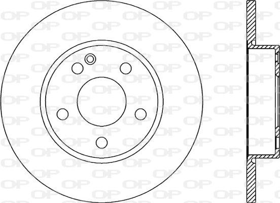 Open Parts BDA2173.10 - Тормозной диск autospares.lv