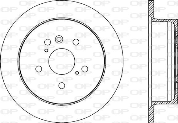 Open Parts BDA2172.10 - Тормозной диск autospares.lv