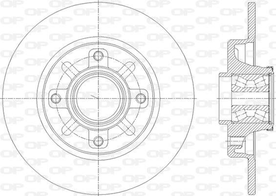 Open Parts BDA2841.30 - Тормозной диск autospares.lv