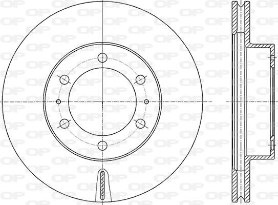 Open Parts BDA2850.20 - Тормозной диск autospares.lv