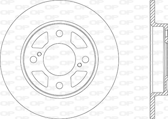 Open Parts BDA2866.10 - Тормозной диск autospares.lv