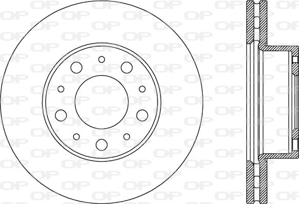 Open Parts BDA2801.20 - Тормозной диск autospares.lv