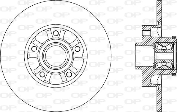 Open Parts BDA2802.30 - Тормозной диск autospares.lv