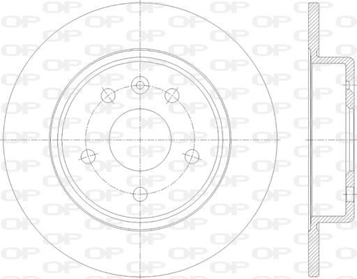 Open Parts BDA2815.10 - Тормозной диск autospares.lv