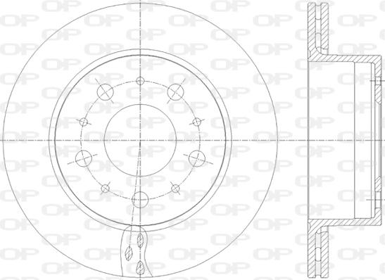 Open Parts BDA2818.20 - Тормозной диск autospares.lv