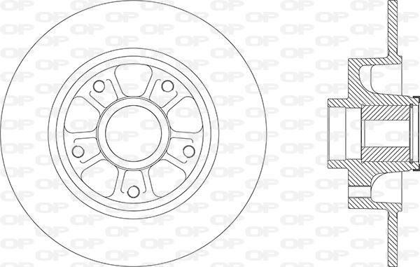 Open Parts BDA2880.30 - Тормозной диск autospares.lv