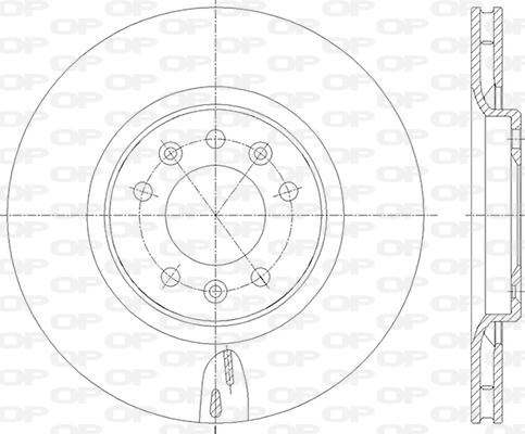 Open Parts BDA2836.20 - Тормозной диск autospares.lv