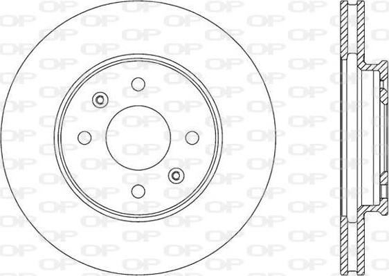 Open Parts BDA2830.20 - Тормозной диск autospares.lv