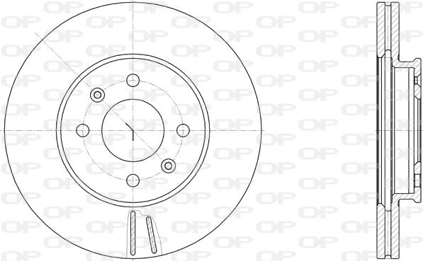 Open Parts BDA2831.20 - Тормозной диск autospares.lv