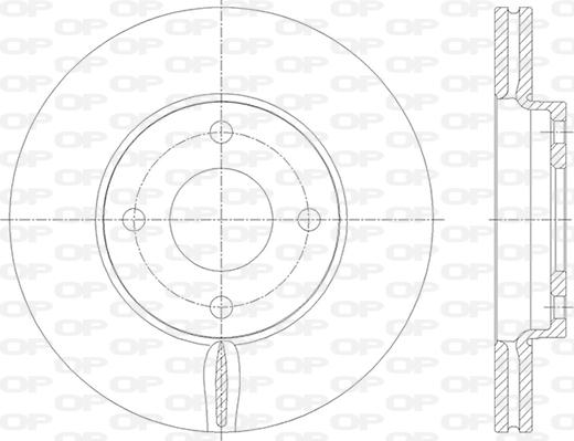 Open Parts BDA2838.20 - Тормозной диск autospares.lv