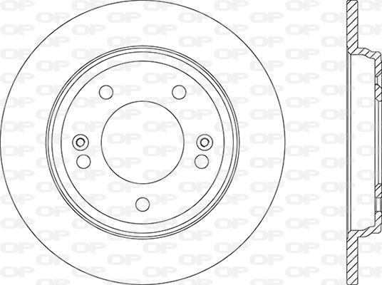 Open Parts BDA2876.10 - Тормозной диск autospares.lv