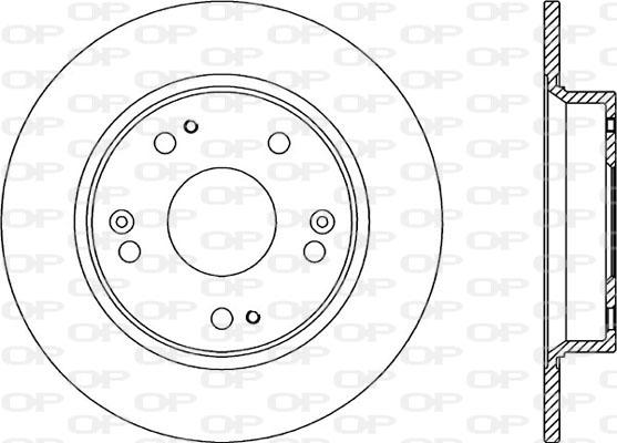 Open Parts BDA2344.10 - Тормозной диск autospares.lv