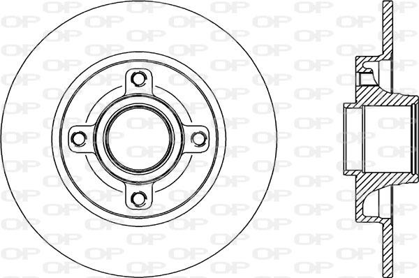 Open Parts BDA2341.10 - Тормозной диск autospares.lv