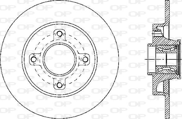 Open Parts BDA2341.30 - Тормозной диск autospares.lv